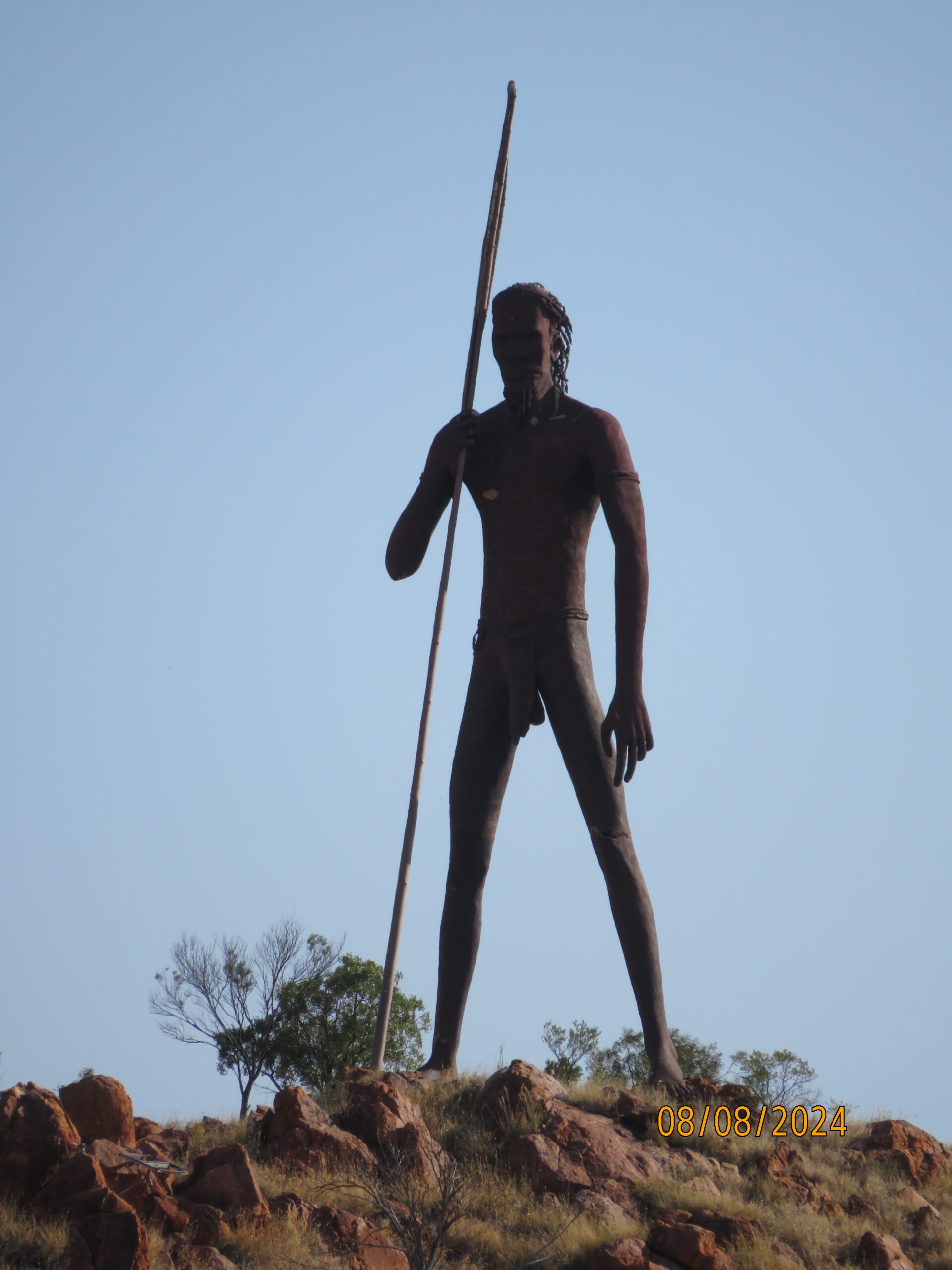 The Aileron: Aboriginal Man sculpture